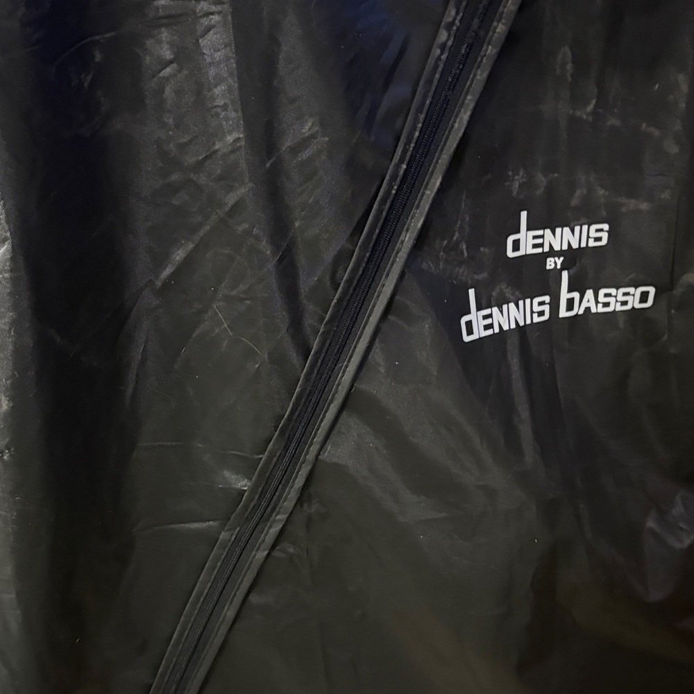 Dennis Basso Black Suede Leather Blazer - Picture 7 of 7